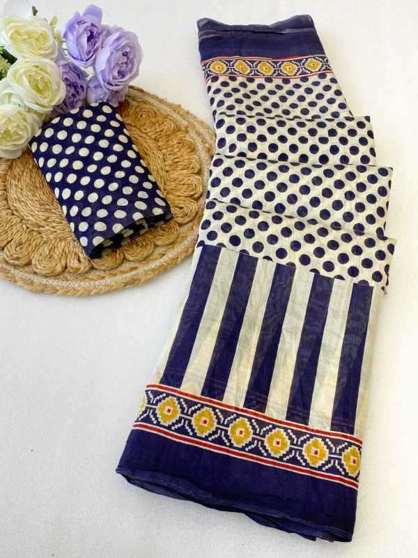 YNF Wholesale Cotton Printed Sarees  | Surat Manufacturer