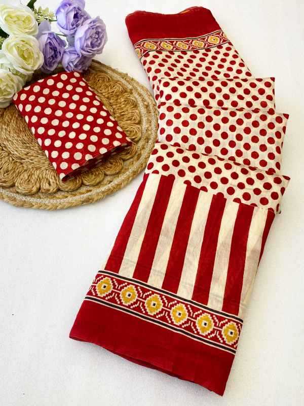 YNF Wholesale Cotton Printed Sarees  | Surat Manufacturer