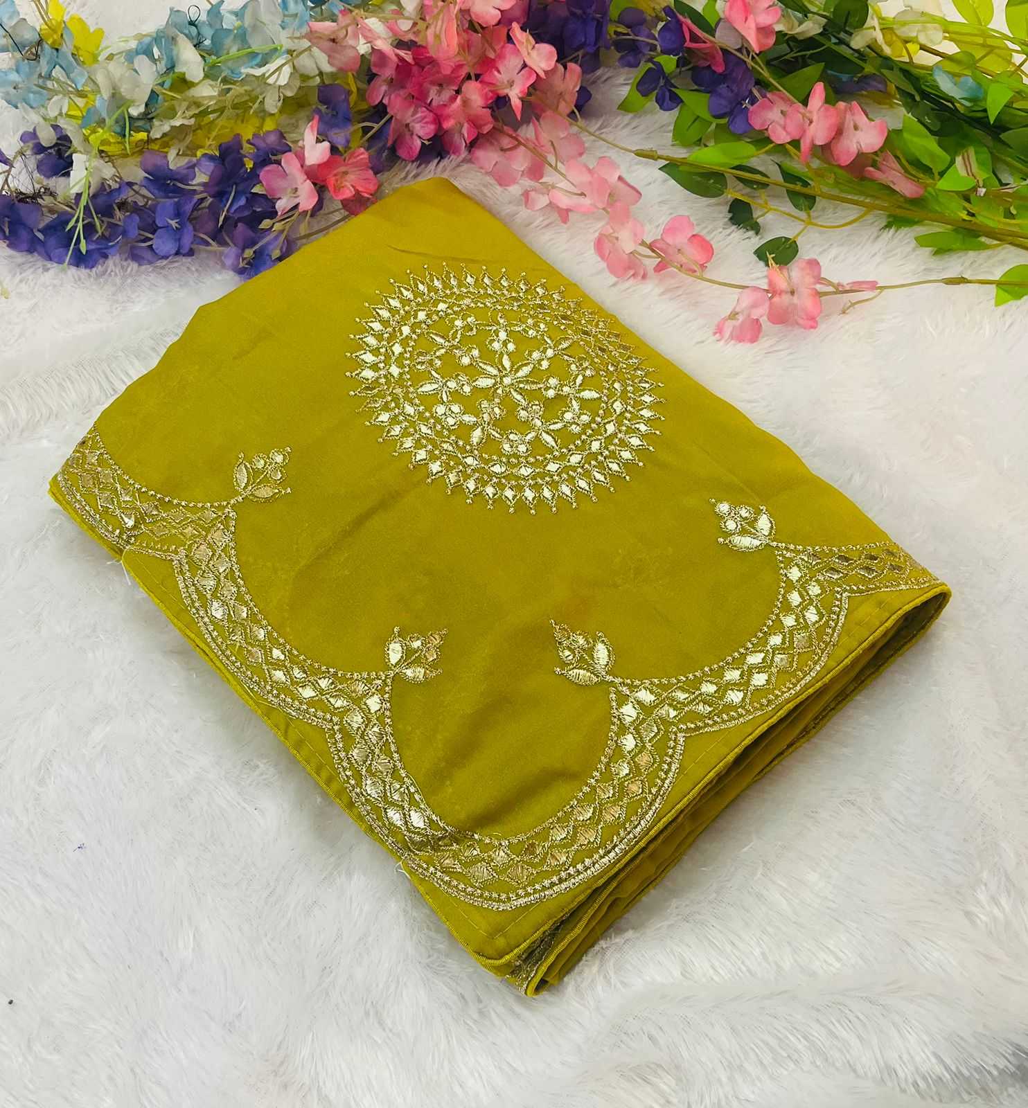 YNF Wholesale Georgette Designer Sarees  | Surat Manufacturer
