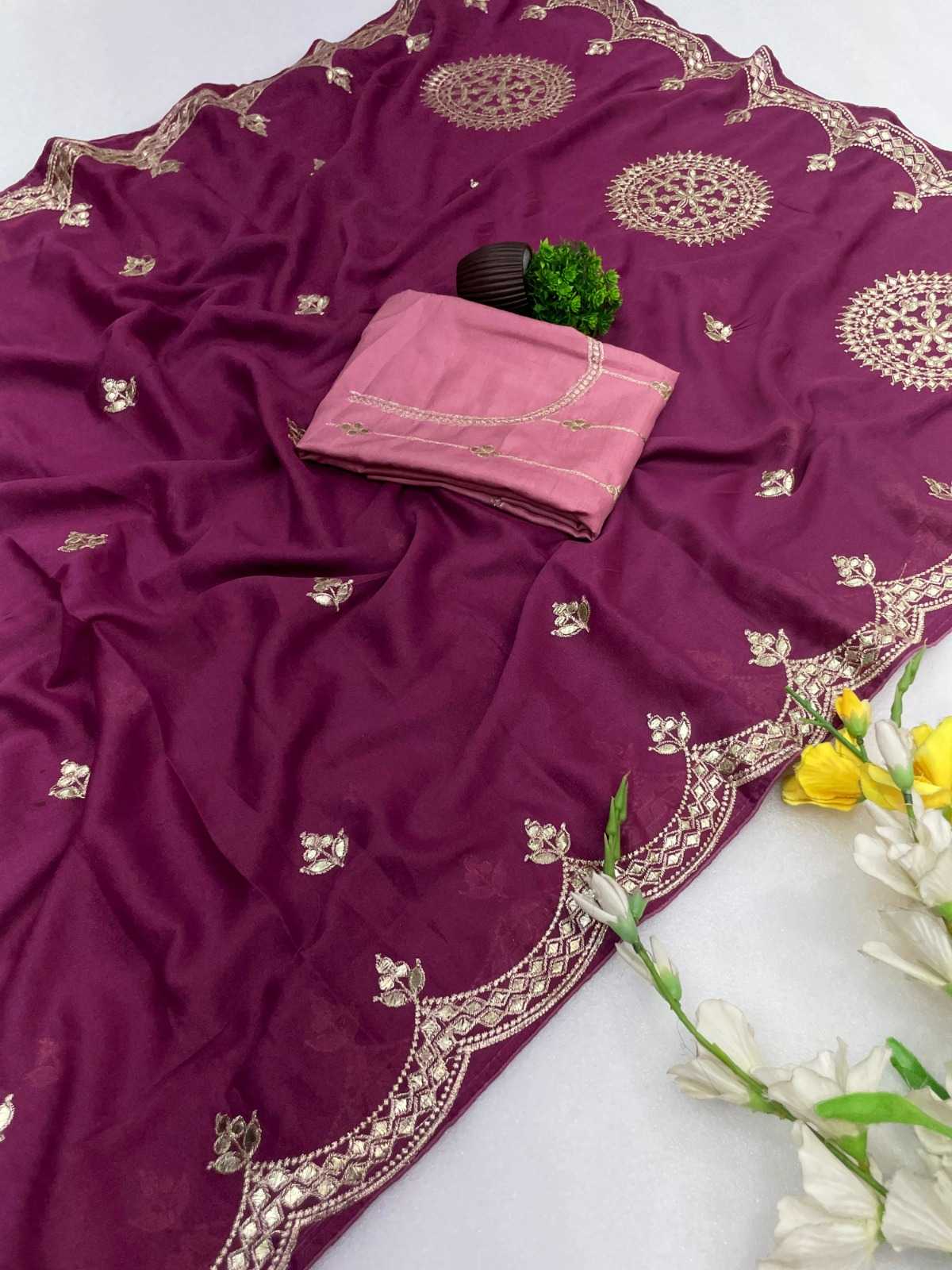 YNF Wholesale Georgette Designer Sarees  | Surat Manufacturer