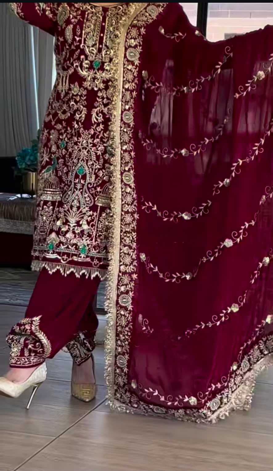 YNF Wholesale Crepe Embroidery Suits  | Surat Manufacturer