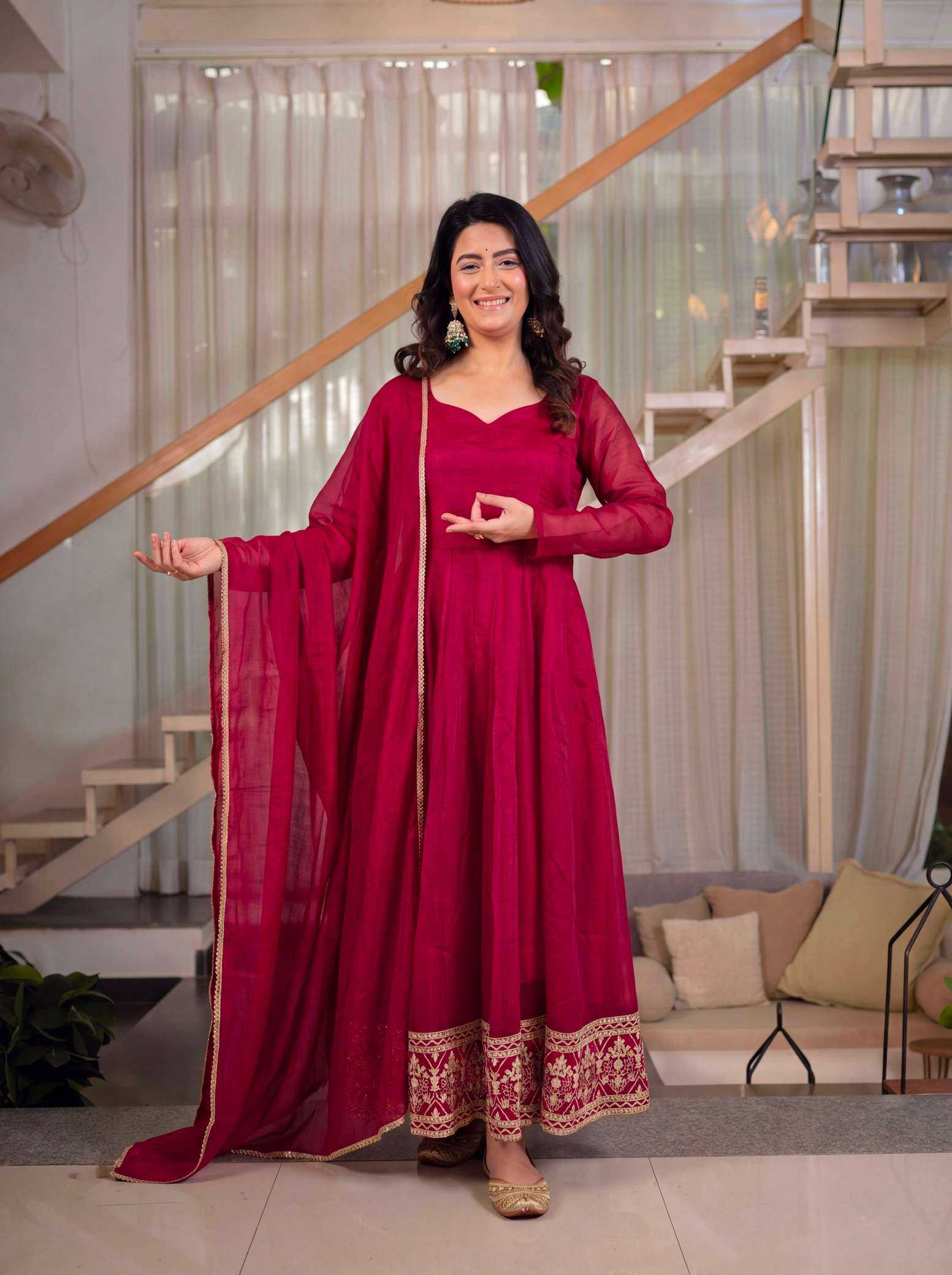 YNF Wholesale Crush Silk Embroidery Suits  | Surat Manufacturer
