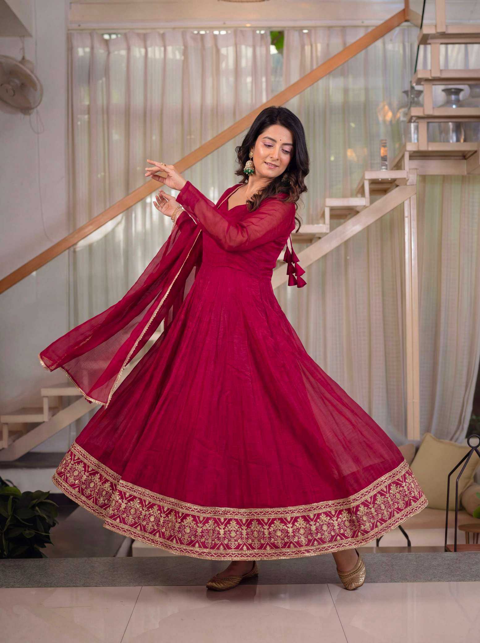 YNF Wholesale Crush Silk Embroidery Suits  | Surat Manufacturer