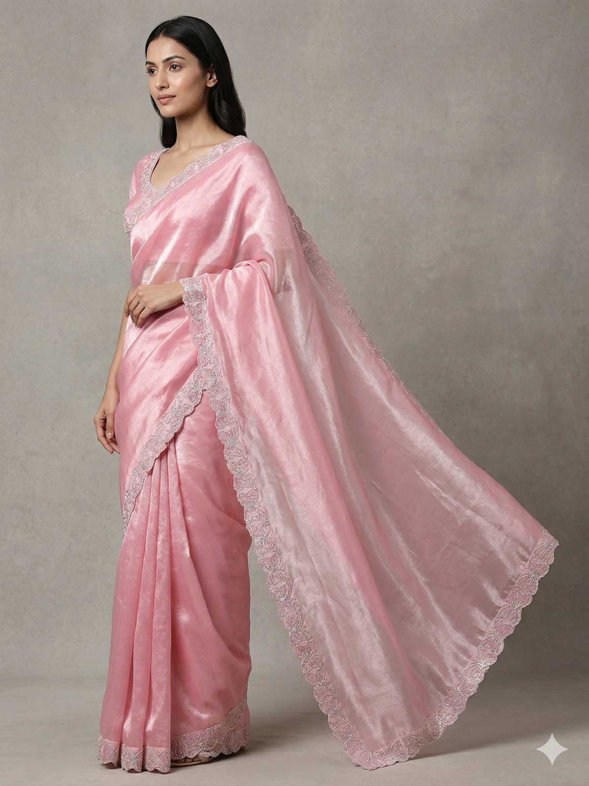 YNF Wholesale Space Silk Party Wear Silk Sarees  | Surat Manufacturer