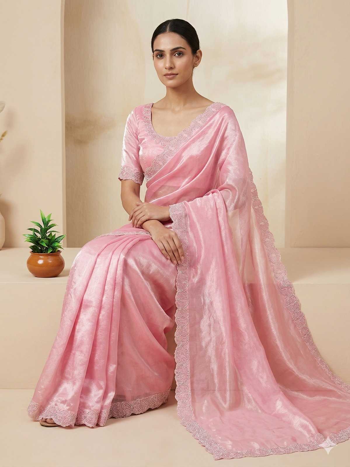 YNF Wholesale Space Silk Party Wear Silk Sarees  | Surat Manufacturer
