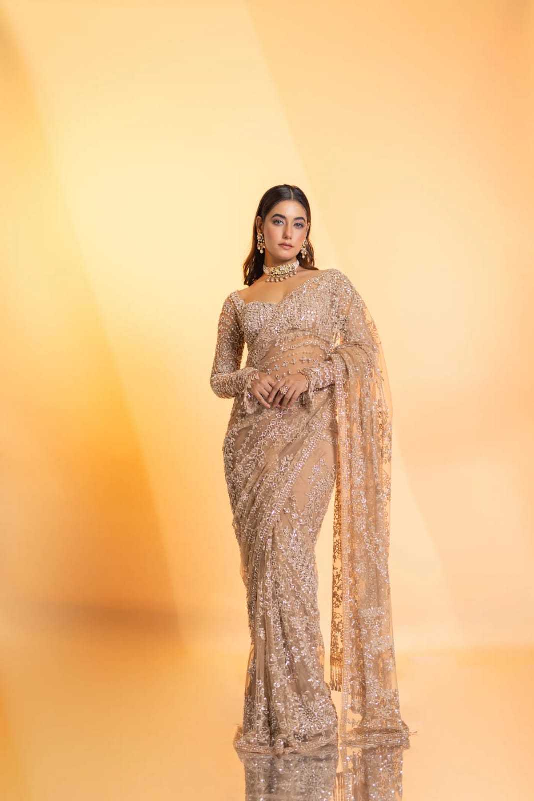 YNF Wholesale Butterfly Net Sequence Sarees  | Surat Manufacturer