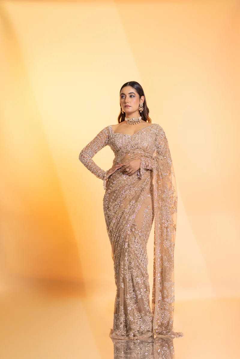 YNF Wholesale Butterfly Net Sequence Sarees  | Surat Manufacturer