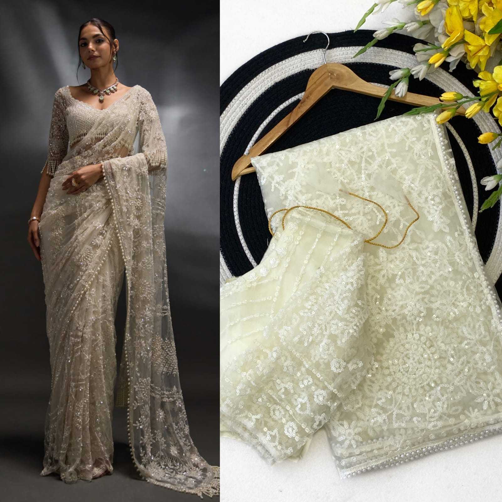 YNF Wholesale Net Sequence Sarees  | Surat Manufacturer