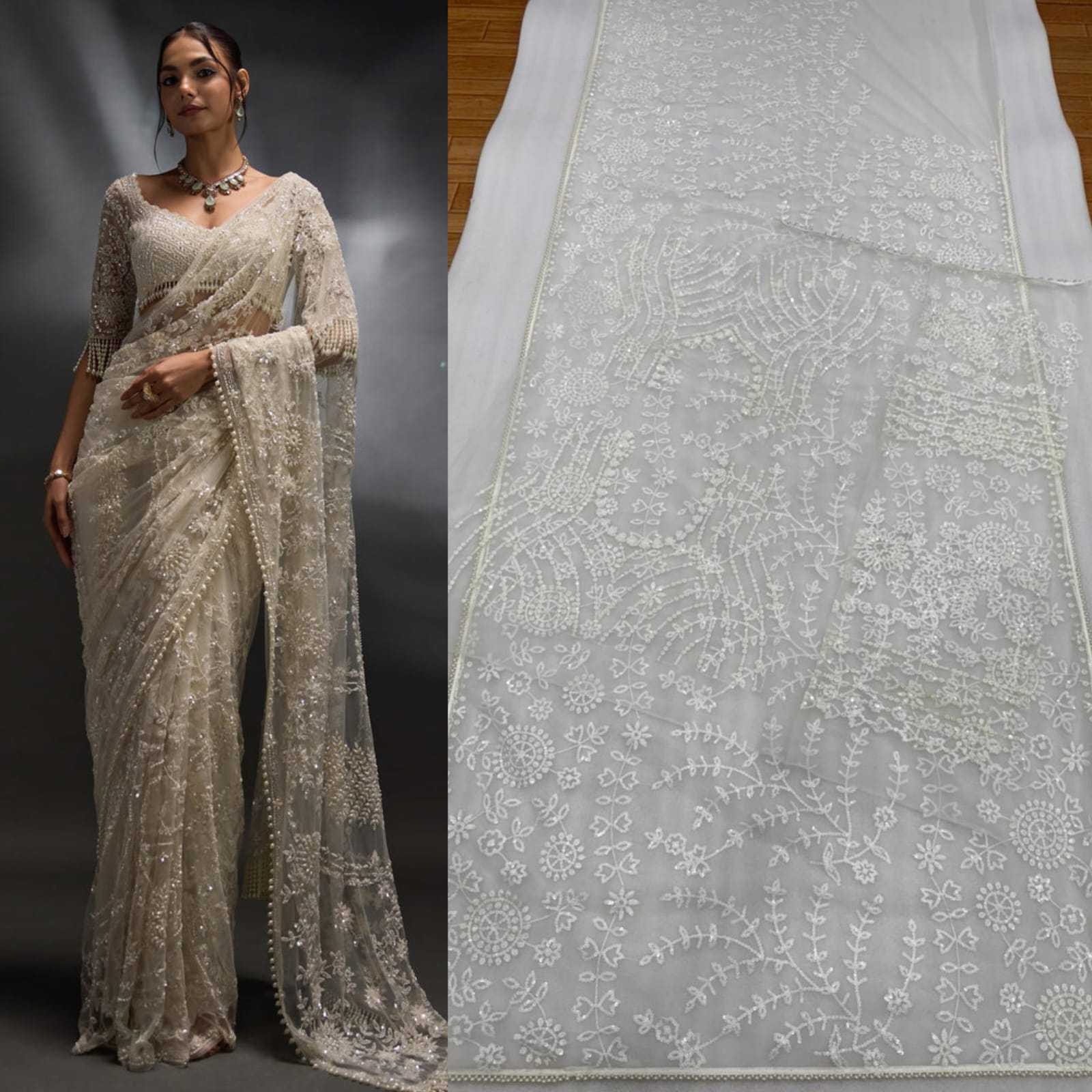 YNF Wholesale Net Sequence Sarees  | Surat Manufacturer