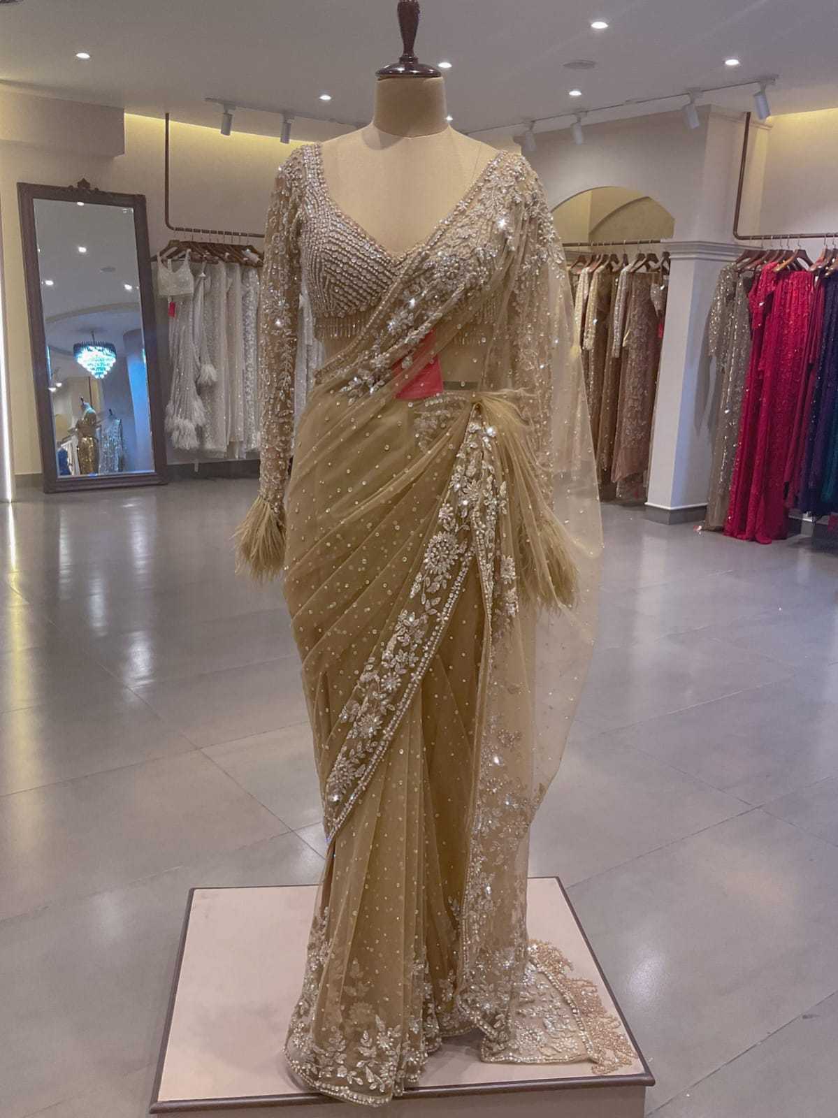 YNF Wholesale Butterfly Net Sequence Sarees  | Surat Manufacturer