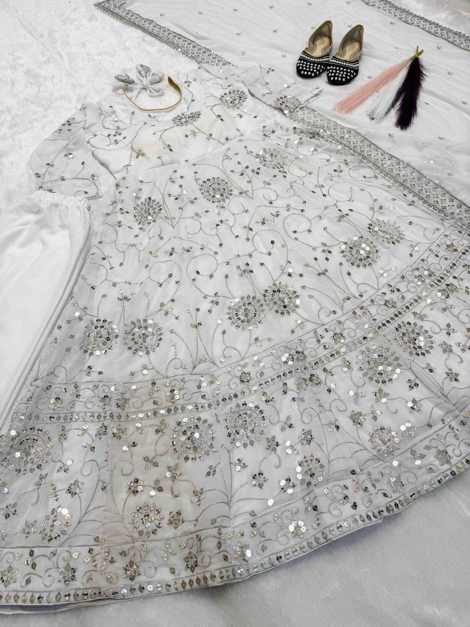YNF Wholesale Faux Georgette Anarkali Gown  | Surat Manufacturer