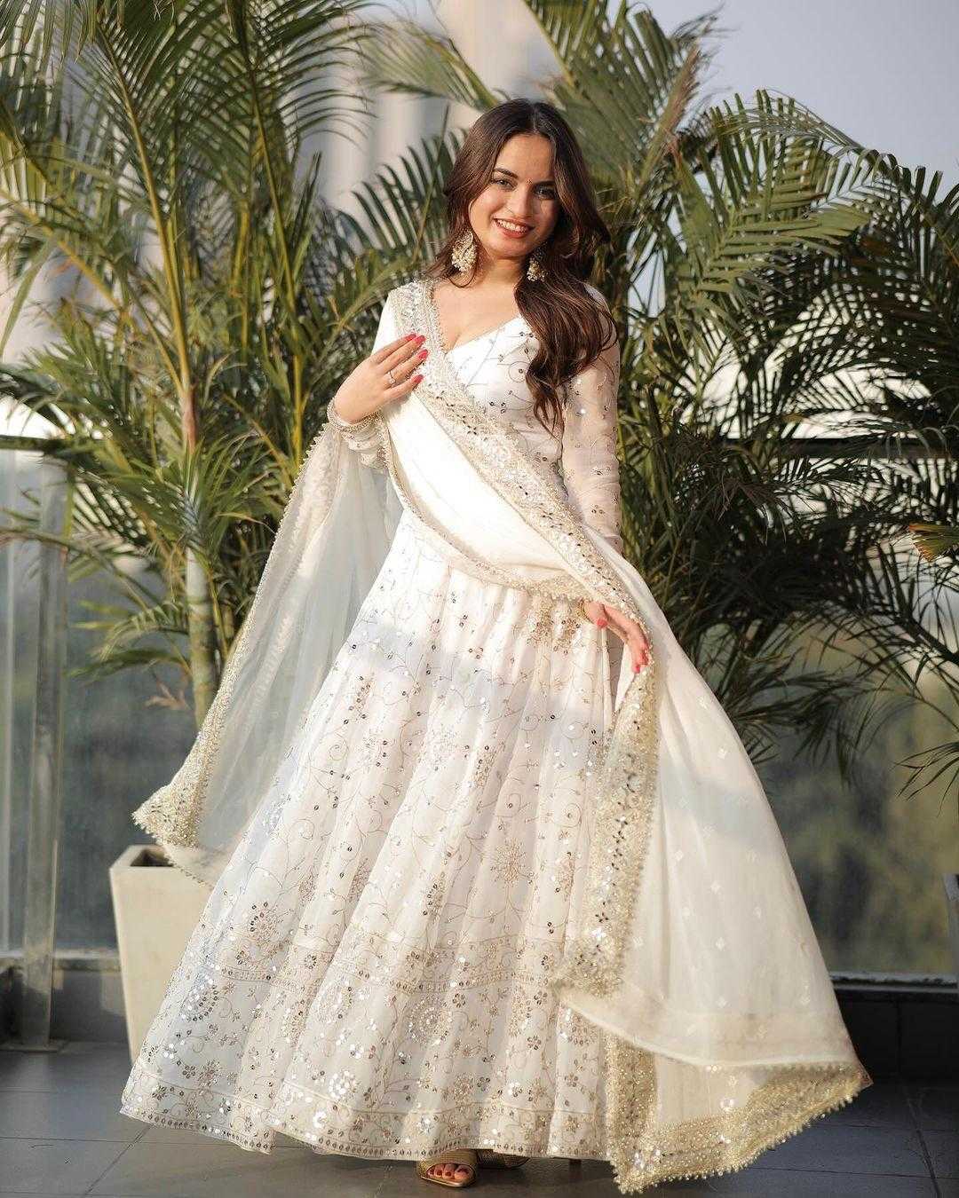 YNF Wholesale Faux Georgette Anarkali Gown  | Surat Manufacturer