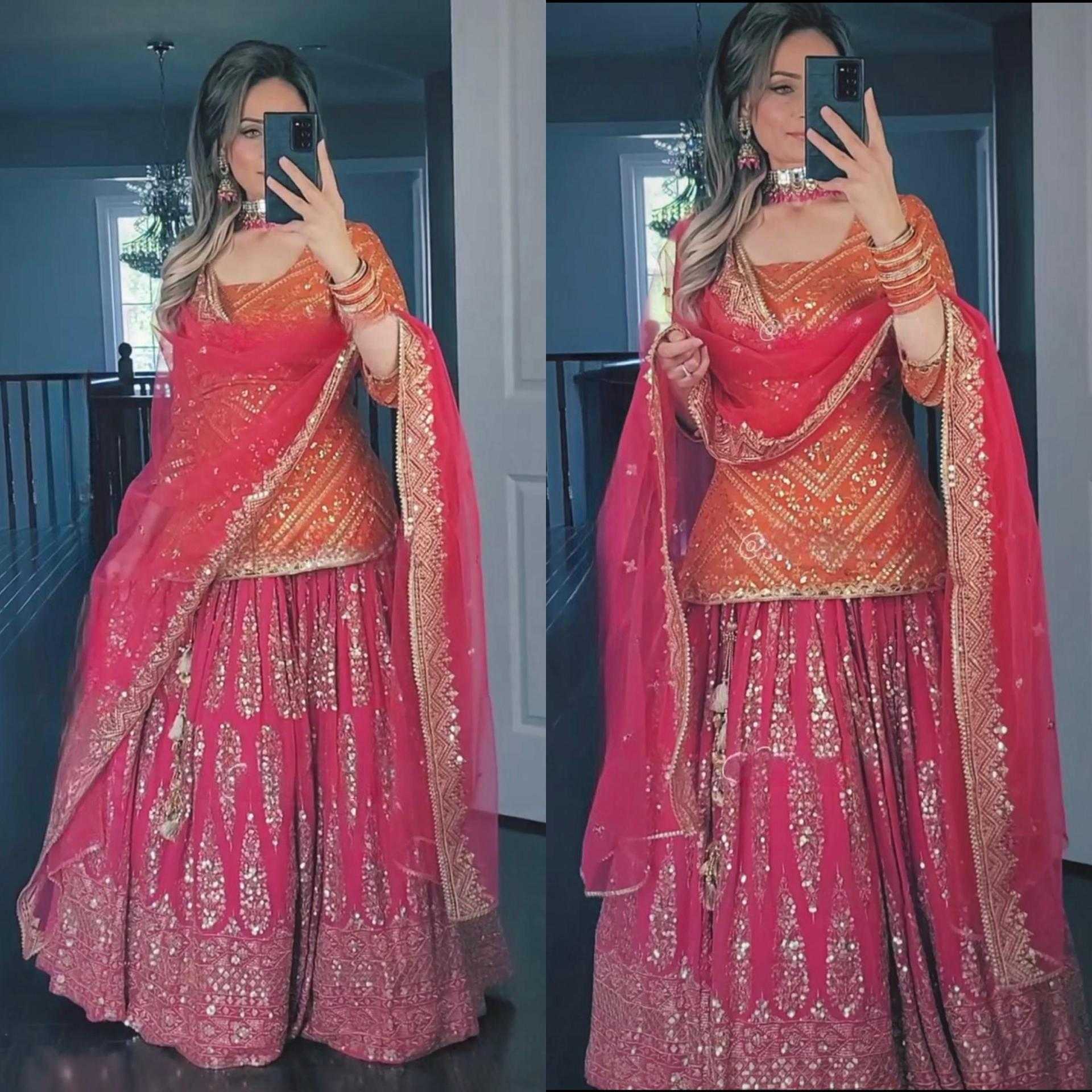 YNF Wholesale Faux Georgette Embroidered Lehenga  | Surat Manufacturer