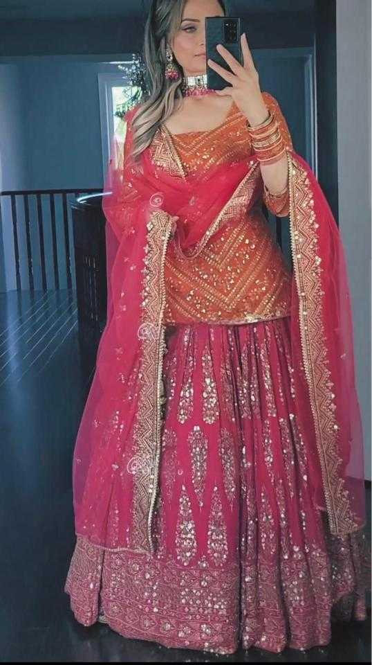 YNF Wholesale Faux Georgette Embroidered Lehenga  | Surat Manufacturer