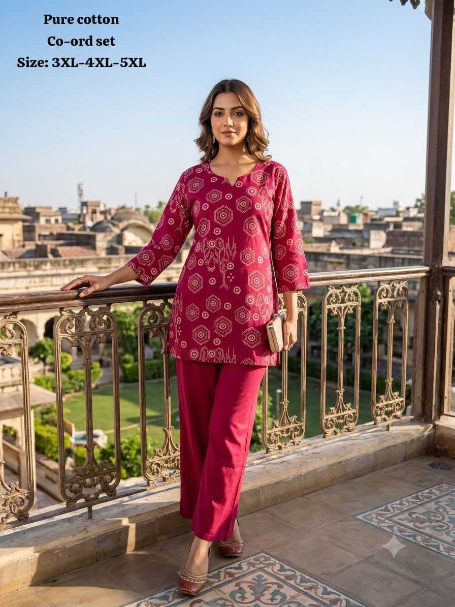 YNF Wholesale Pure Cotton Co-ord Set  | Surat Manufacturer