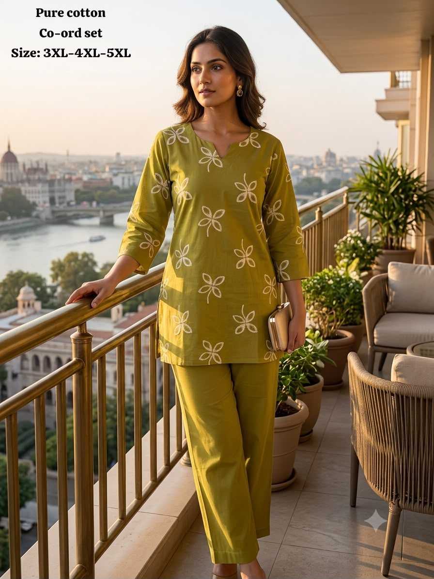 YNF Wholesale Pure Cotton Co-ord Set  | Surat Manufacturer