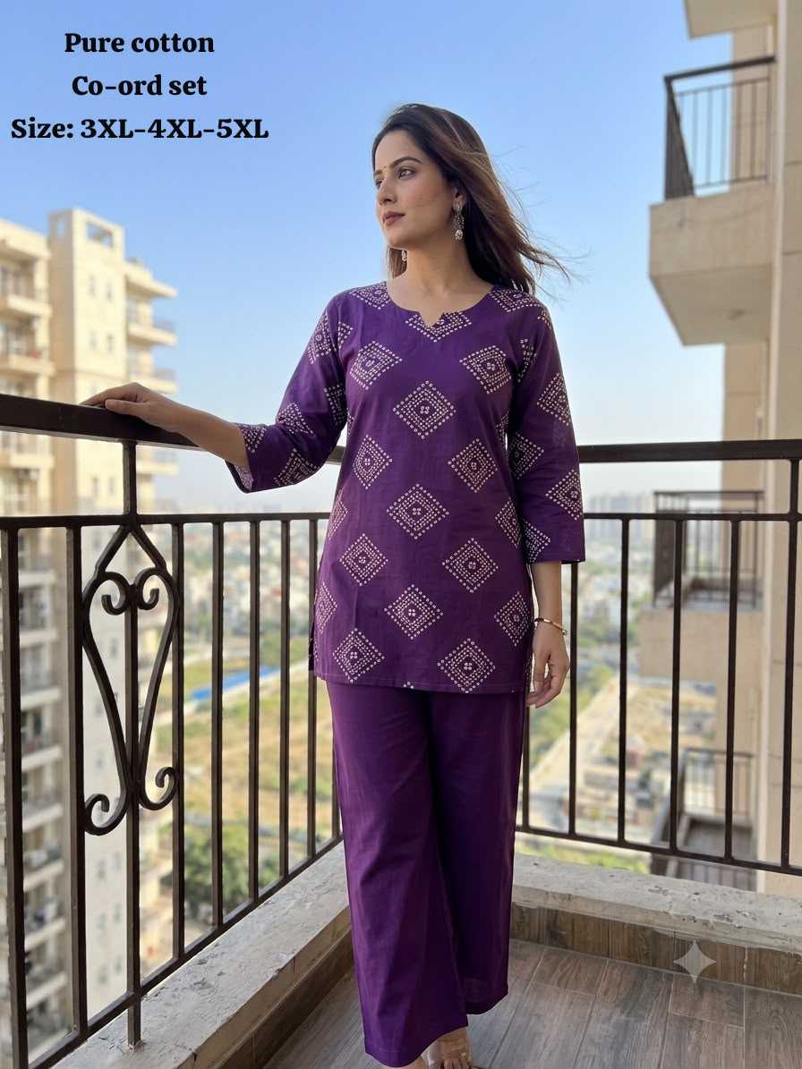 YNF Wholesale Pure Cotton Co-ord Set  | Surat Manufacturer