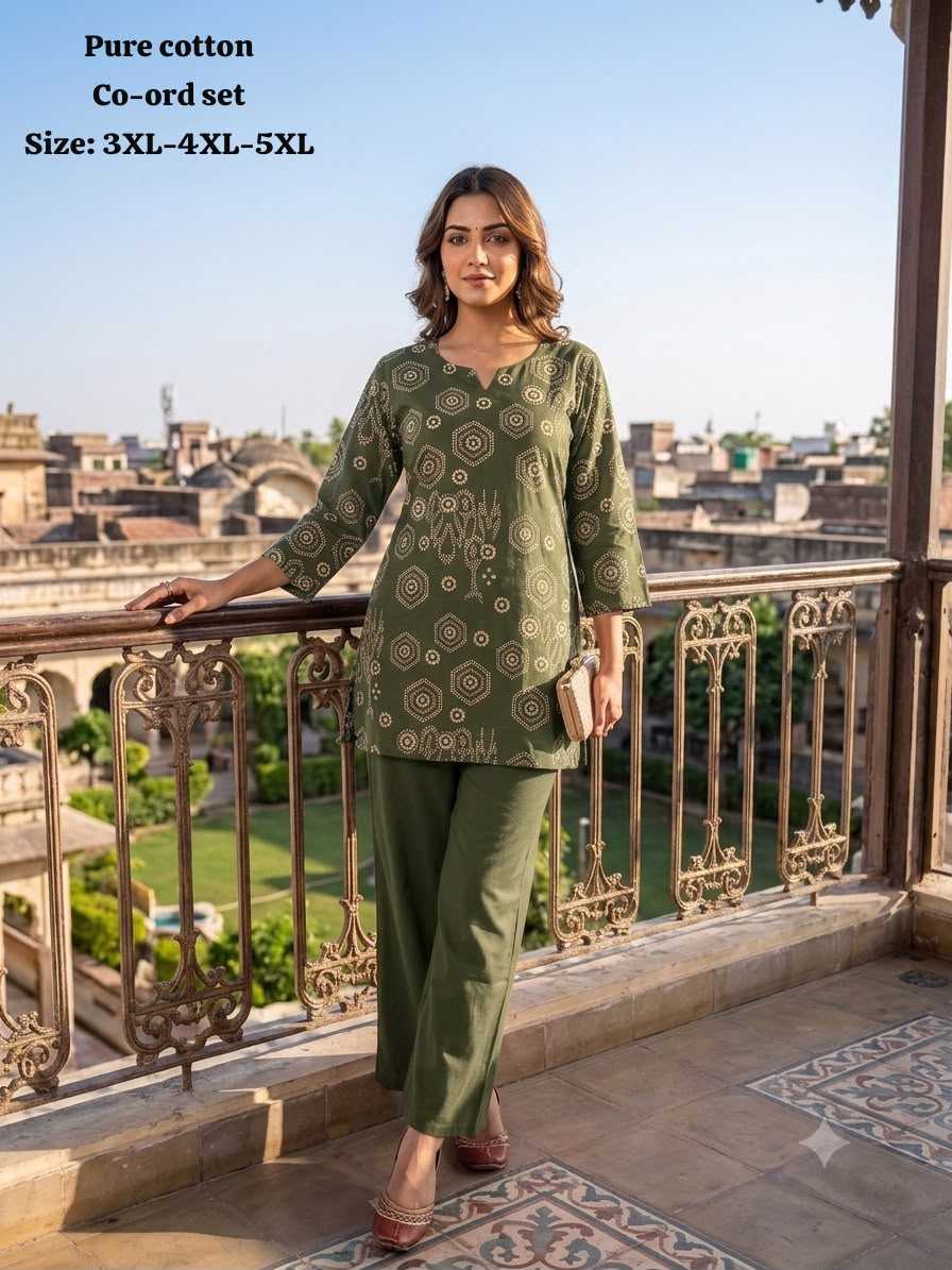 YNF Wholesale Pure Cotton Co-ord Set  | Surat Manufacturer