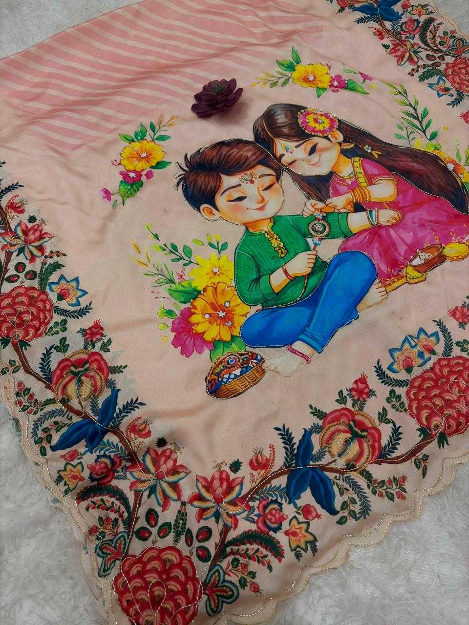 YNF Wholesale Chinon Silk Printed Sarees  | Surat Manufacturer
