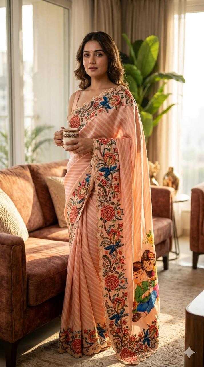 YNF Wholesale Chinon Silk Printed Sarees  | Surat Manufacturer