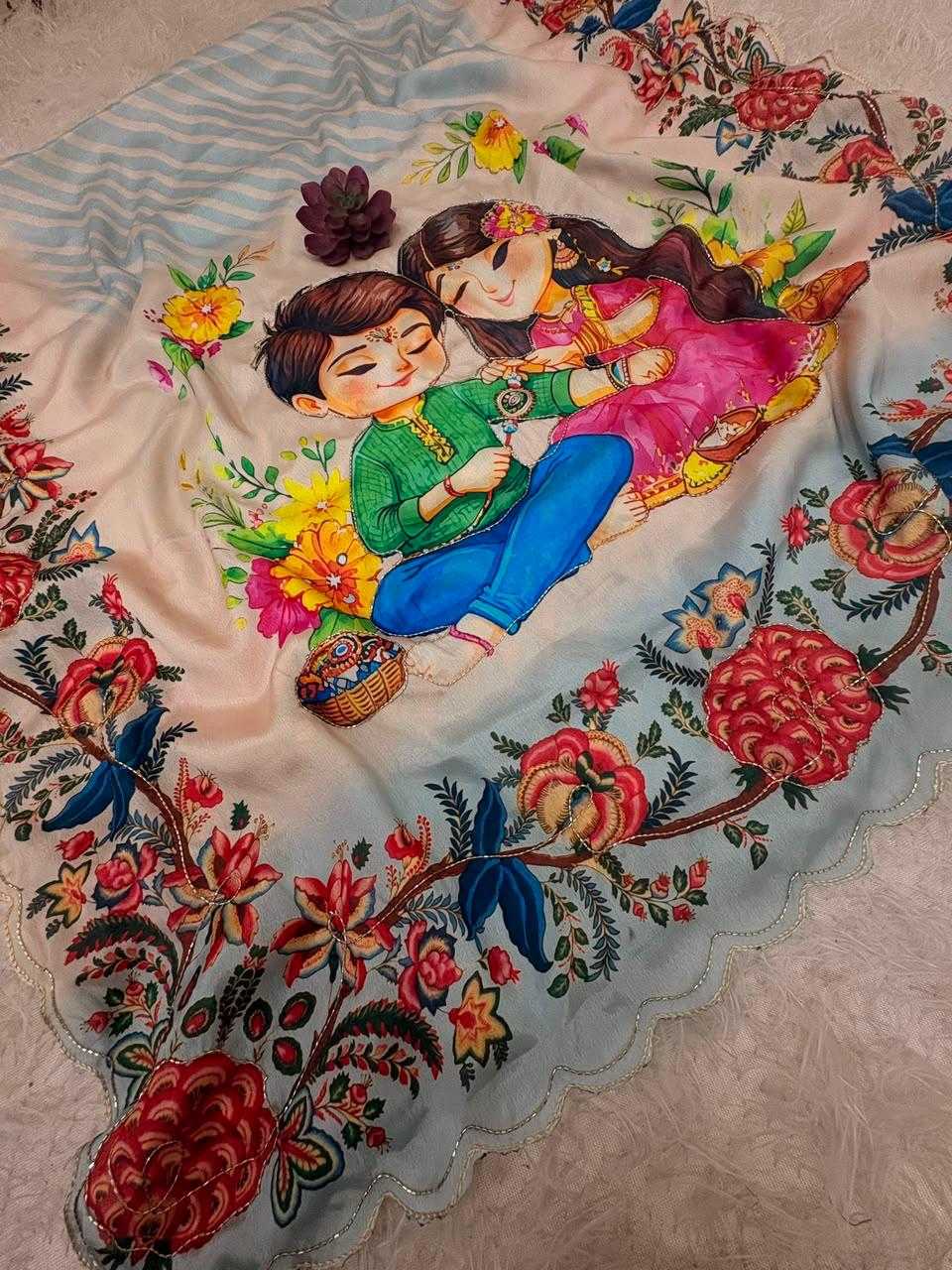 YNF Wholesale Chinon Silk Printed Sarees  | Surat Manufacturer