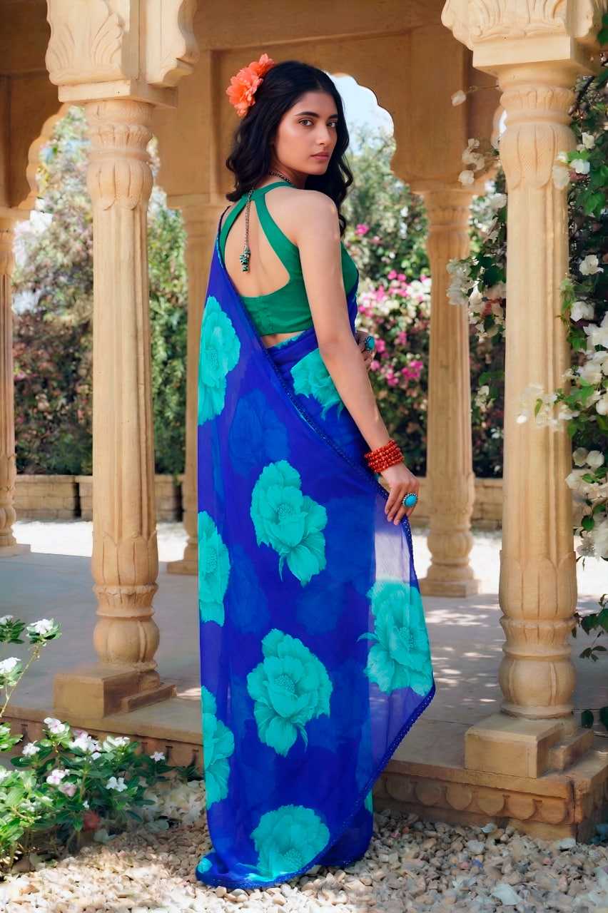 YNF Wholesale Chiffon Printed Sarees  | Surat Manufacturer