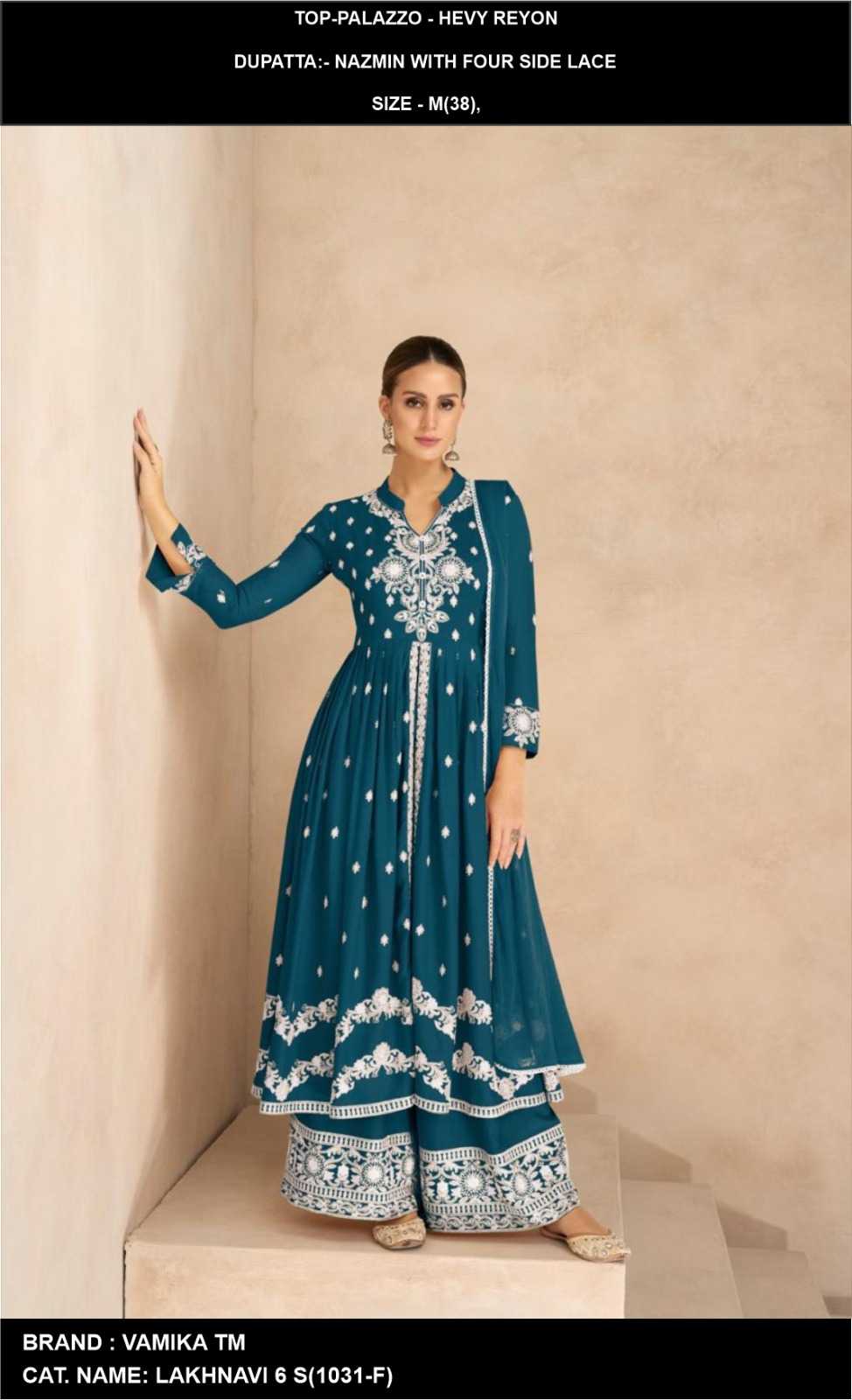 YNF Wholesale Heavy Rayon Palazzo Suit  | Surat Manufacturer