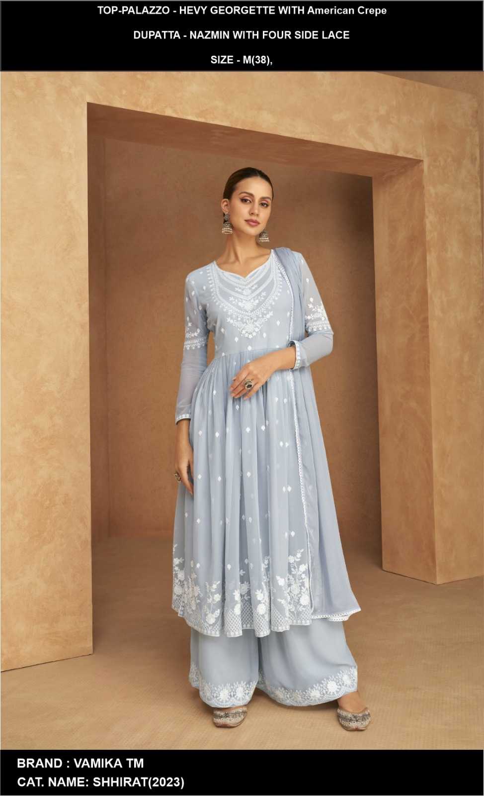 YNF Wholesale Heavy Rayon Palazzo Suit  | Surat Manufacturer