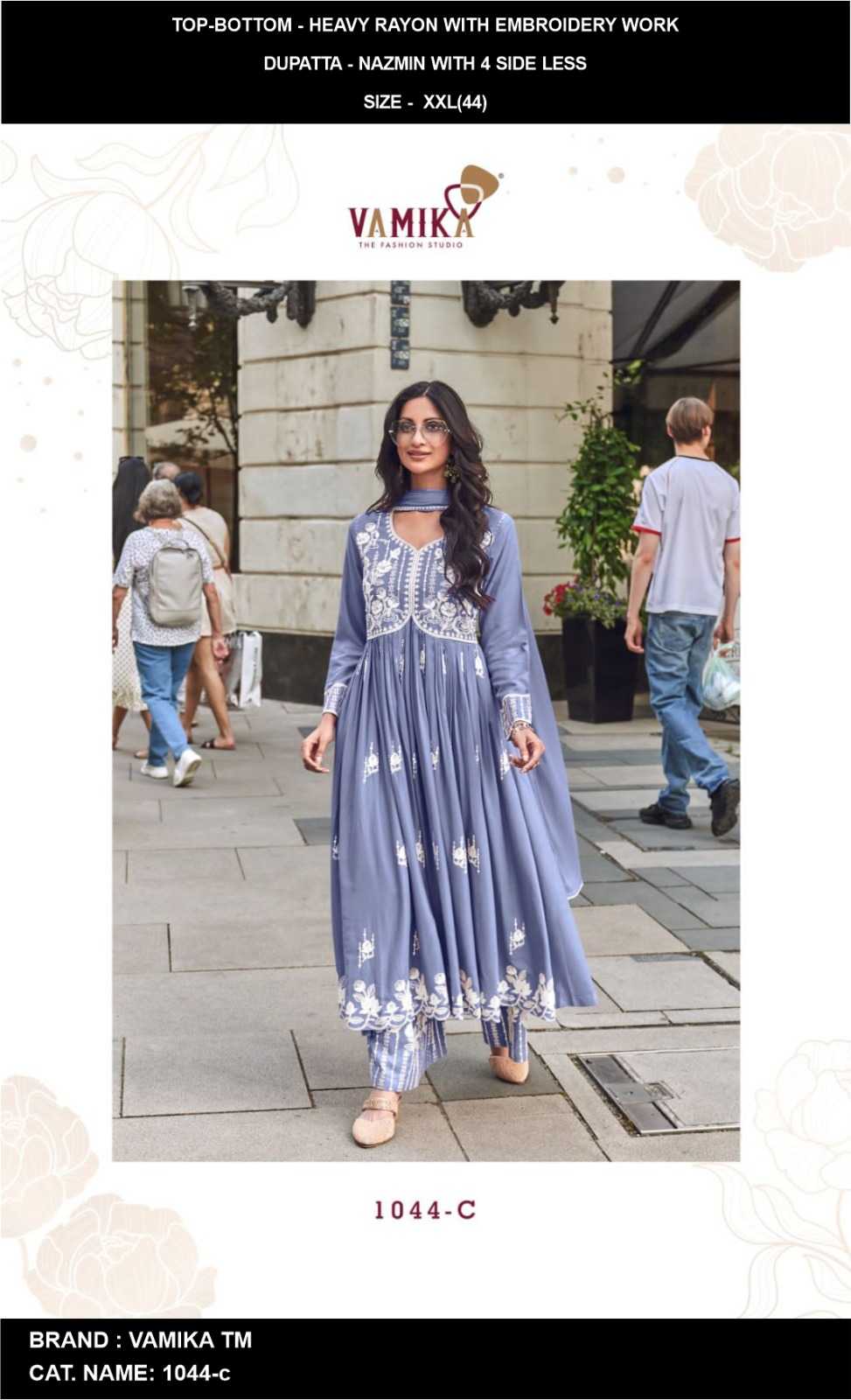 YNF Wholesale Heavy Rayon Palazzo Suit  | Surat Manufacturer