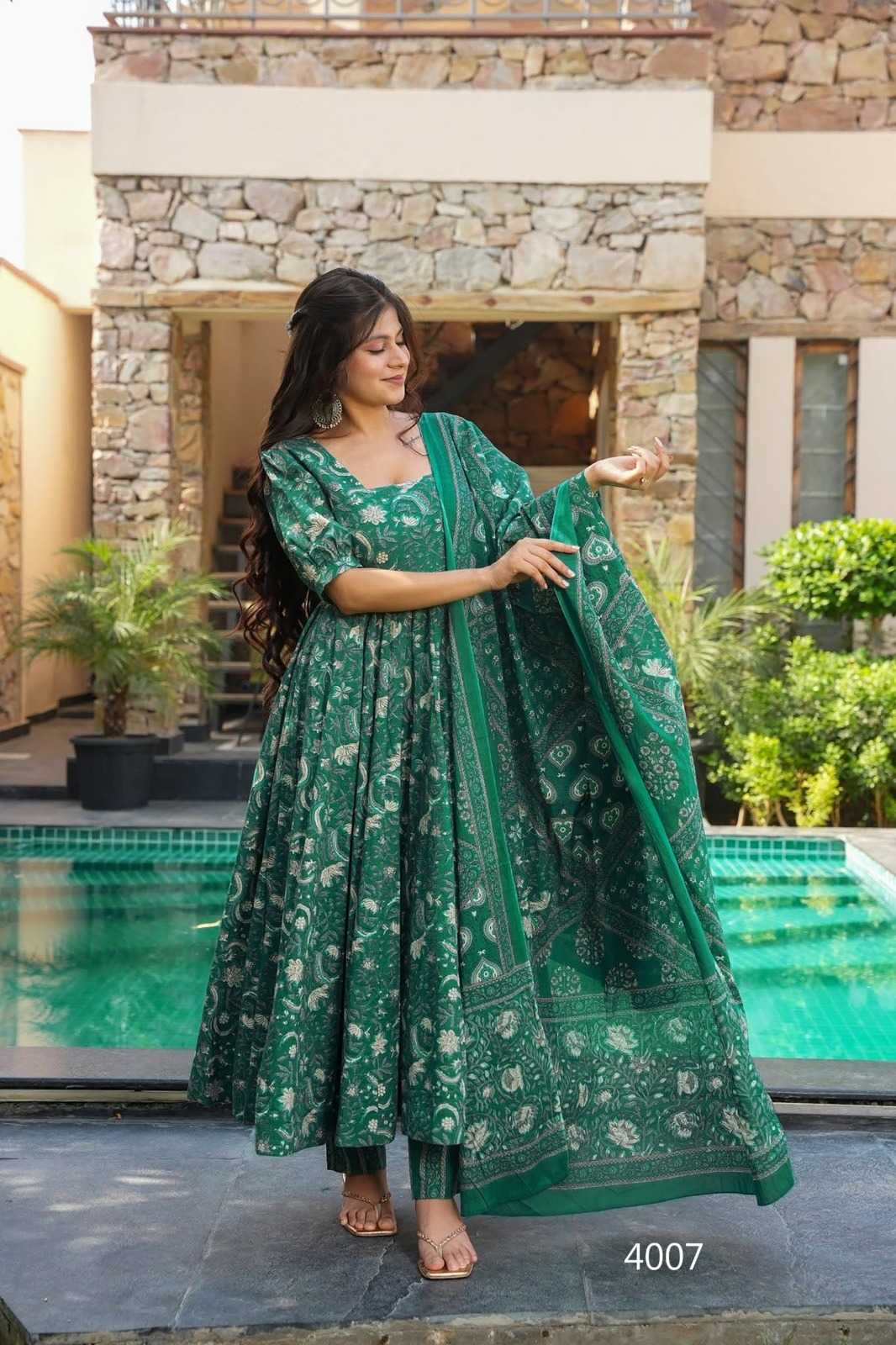 YNF Wholesale Muslin Long Kurti Suits  | Surat Manufacturer