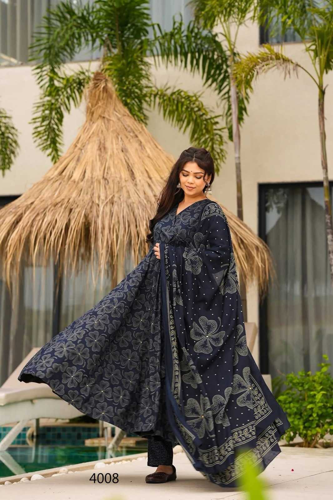YNF Wholesale Muslin Long Kurti Suits  | Surat Manufacturer