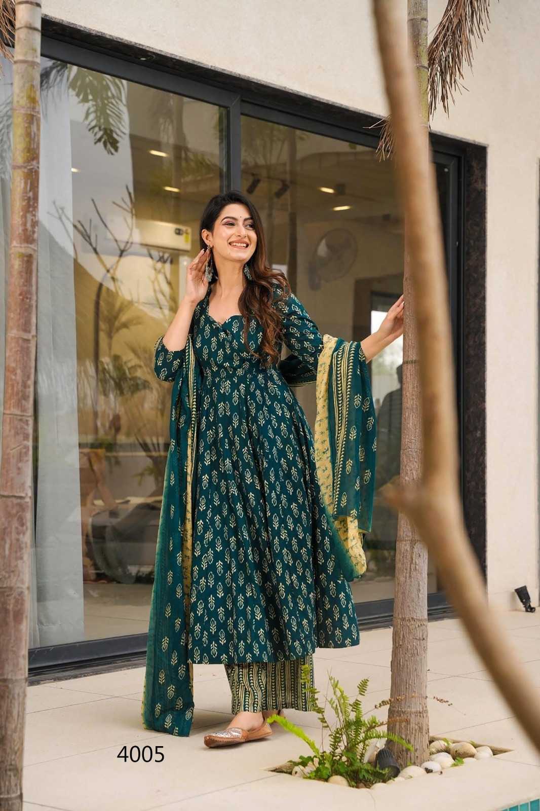 YNF Wholesale Muslin Long Kurti Suits  | Surat Manufacturer