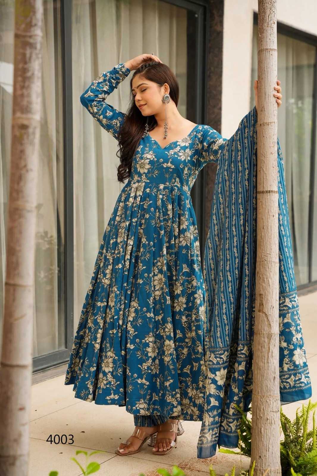 YNF Wholesale Muslin Long Kurti Suits  | Surat Manufacturer