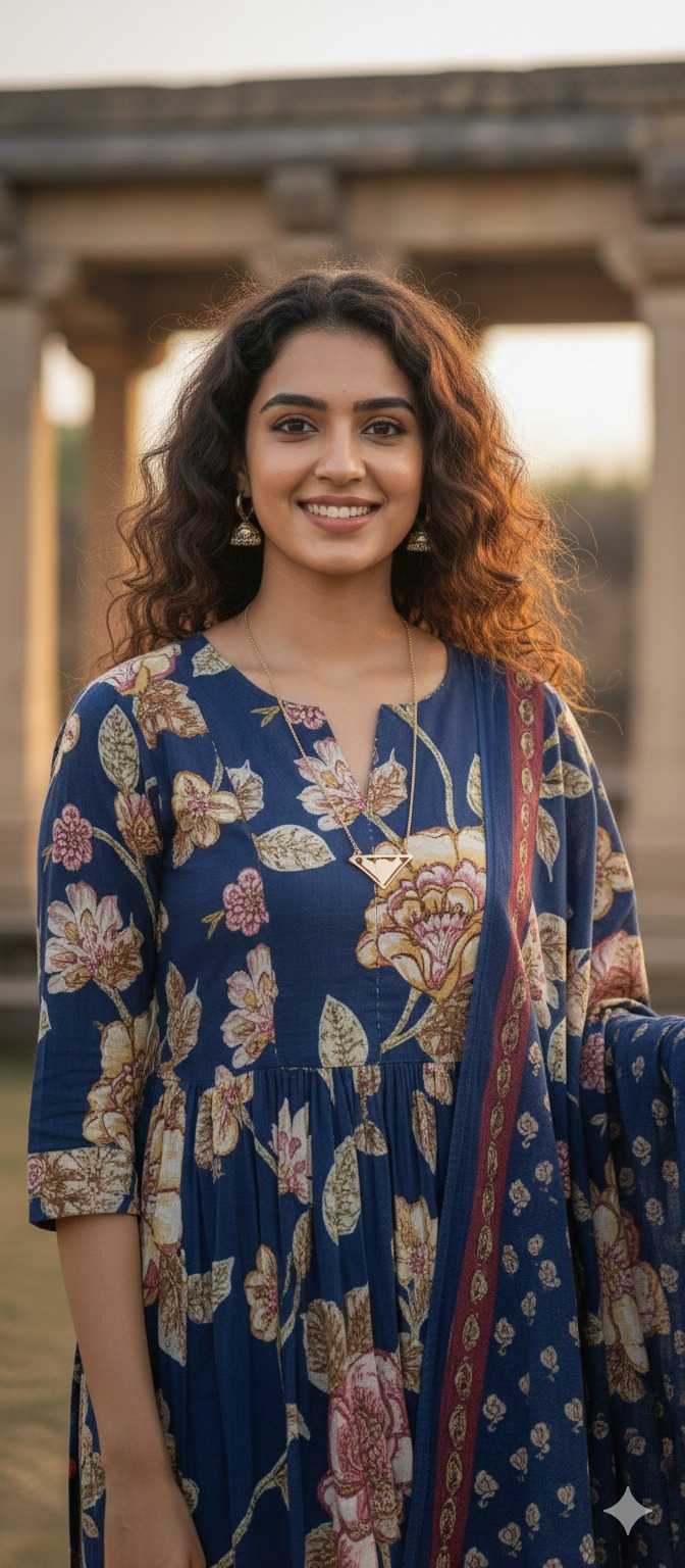 YNF Wholesale Cotton Cambric Printed Dresses  | Surat Manufacturer
