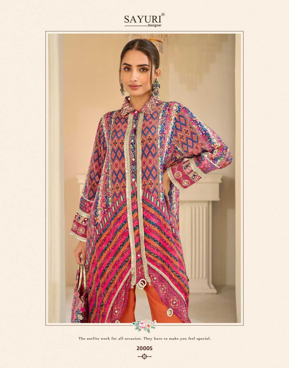YNF Wholesale Crepe Silk Indo Western Dresses  | Surat Manufacturer
