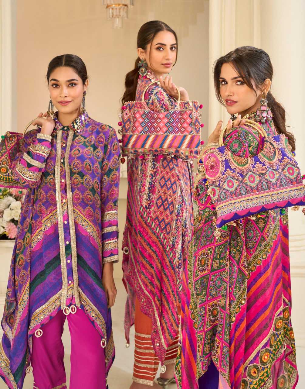 YNF Wholesale Crepe Silk Indo Western Dresses  | Surat Manufacturer