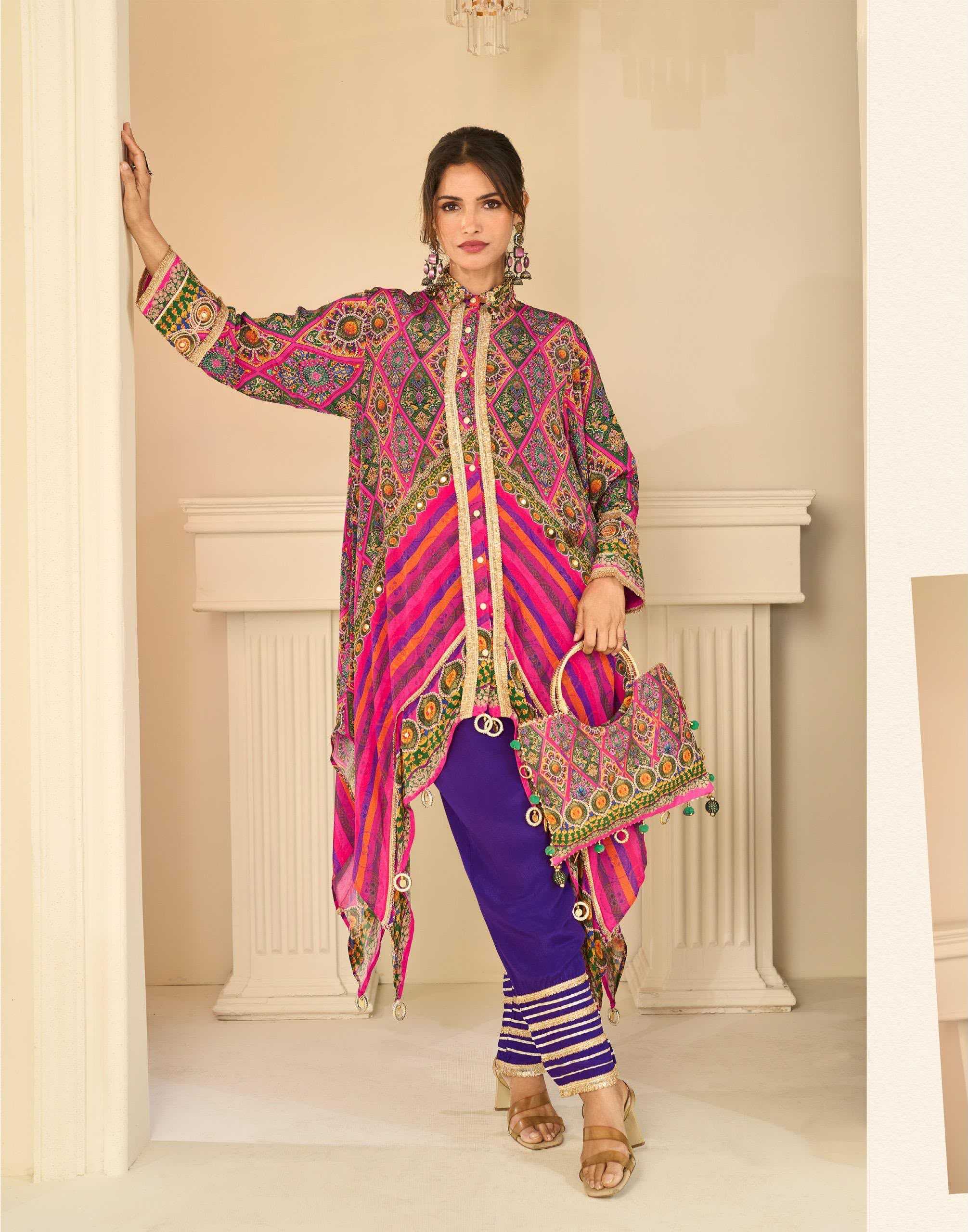 YNF Wholesale Crepe Silk Indo Western Dresses  | Surat Manufacturer