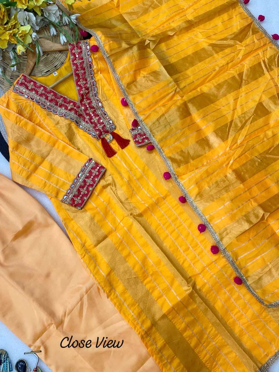 YNF Wholesale Jacquard Party Wear Kurtis  | Surat Manufacturer