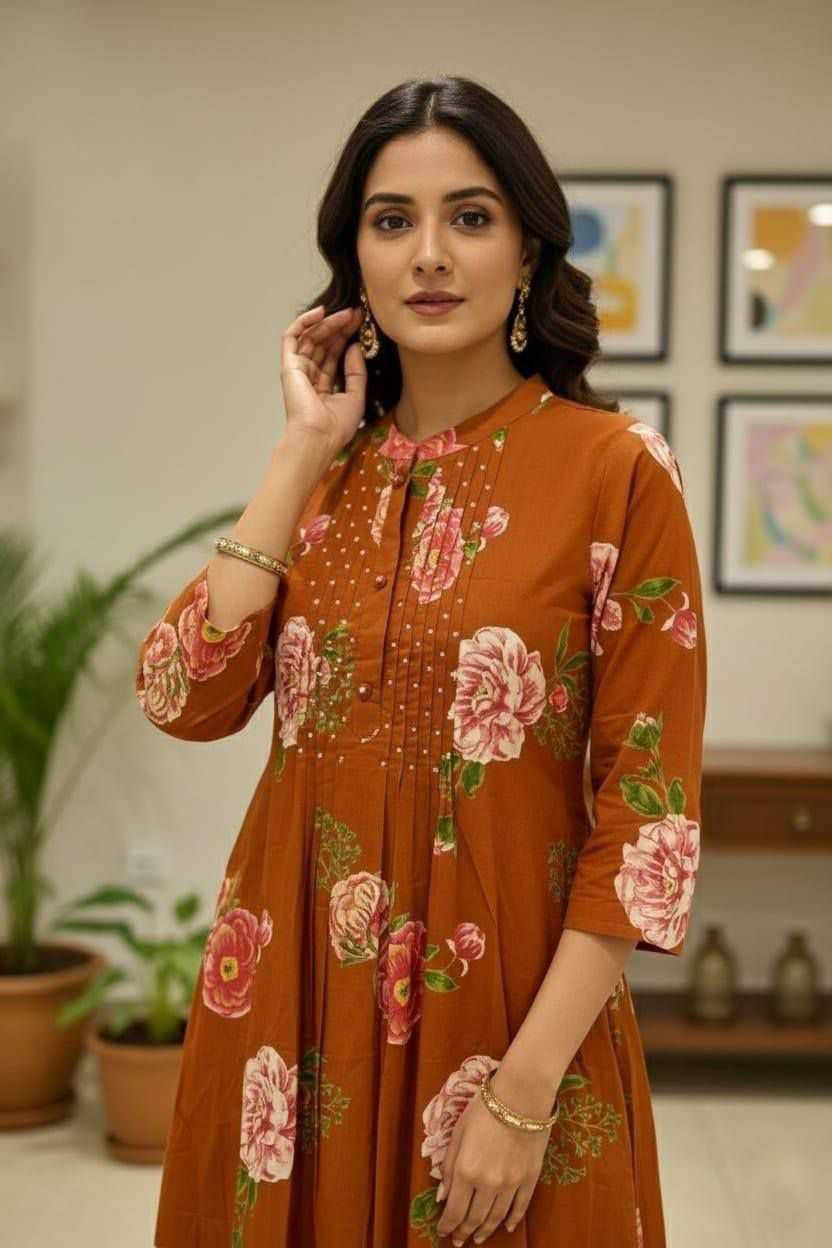 YNF Wholesale Cotton Festive Kurtis  | Surat Manufacturer