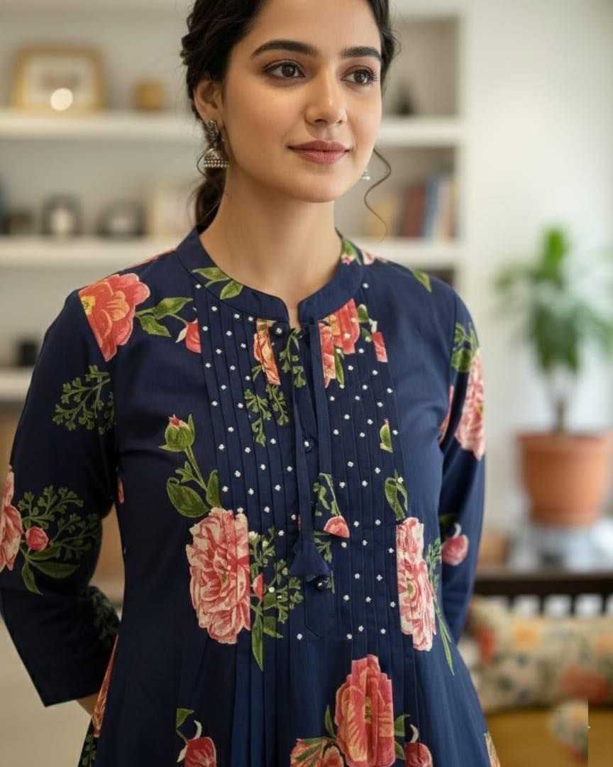 YNF Wholesale Cotton Festive Kurtis  | Surat Manufacturer