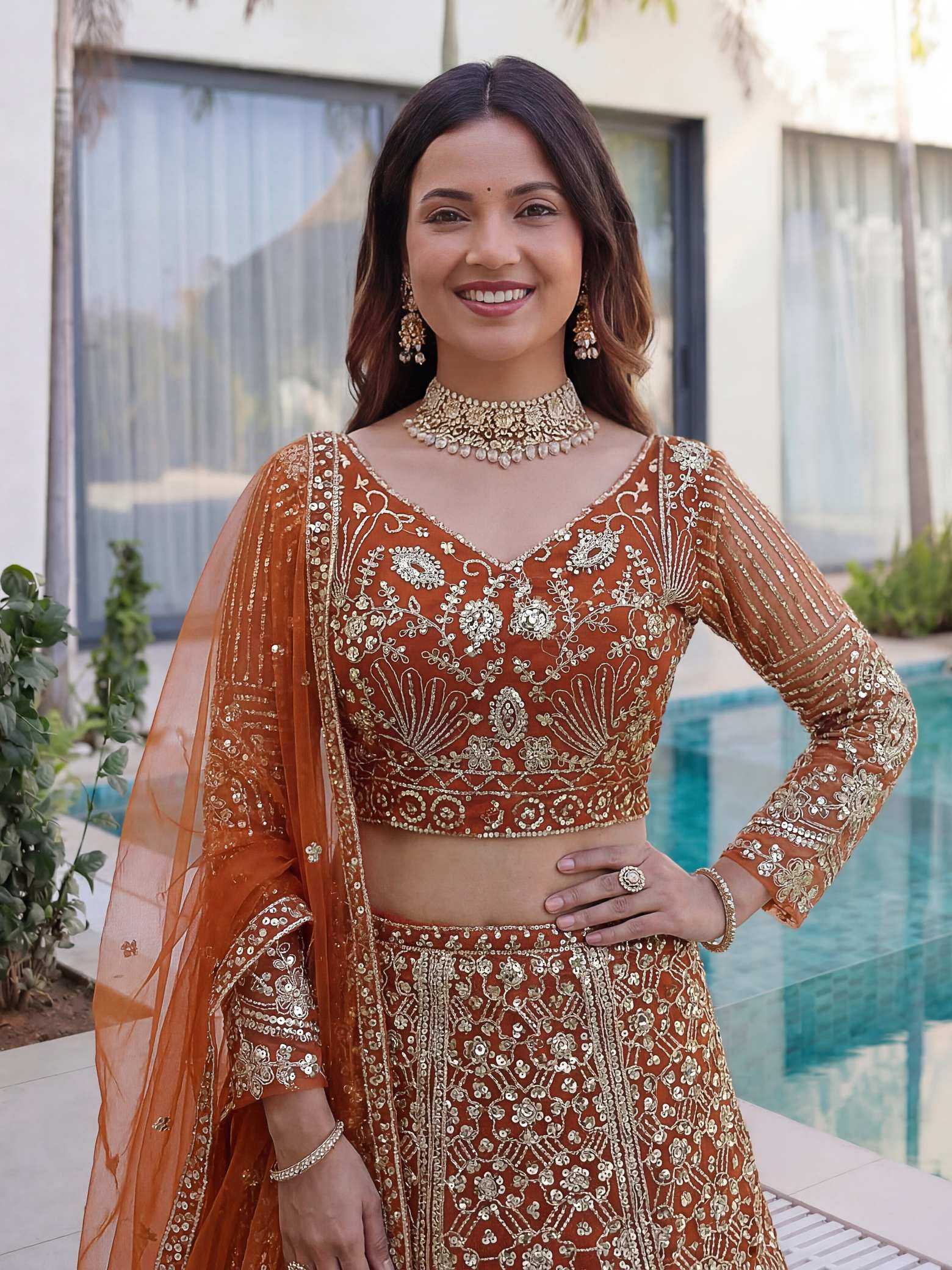 YNF Wholesale Butterfly Net Net Fancy Lehenga  | Surat Manufacturer