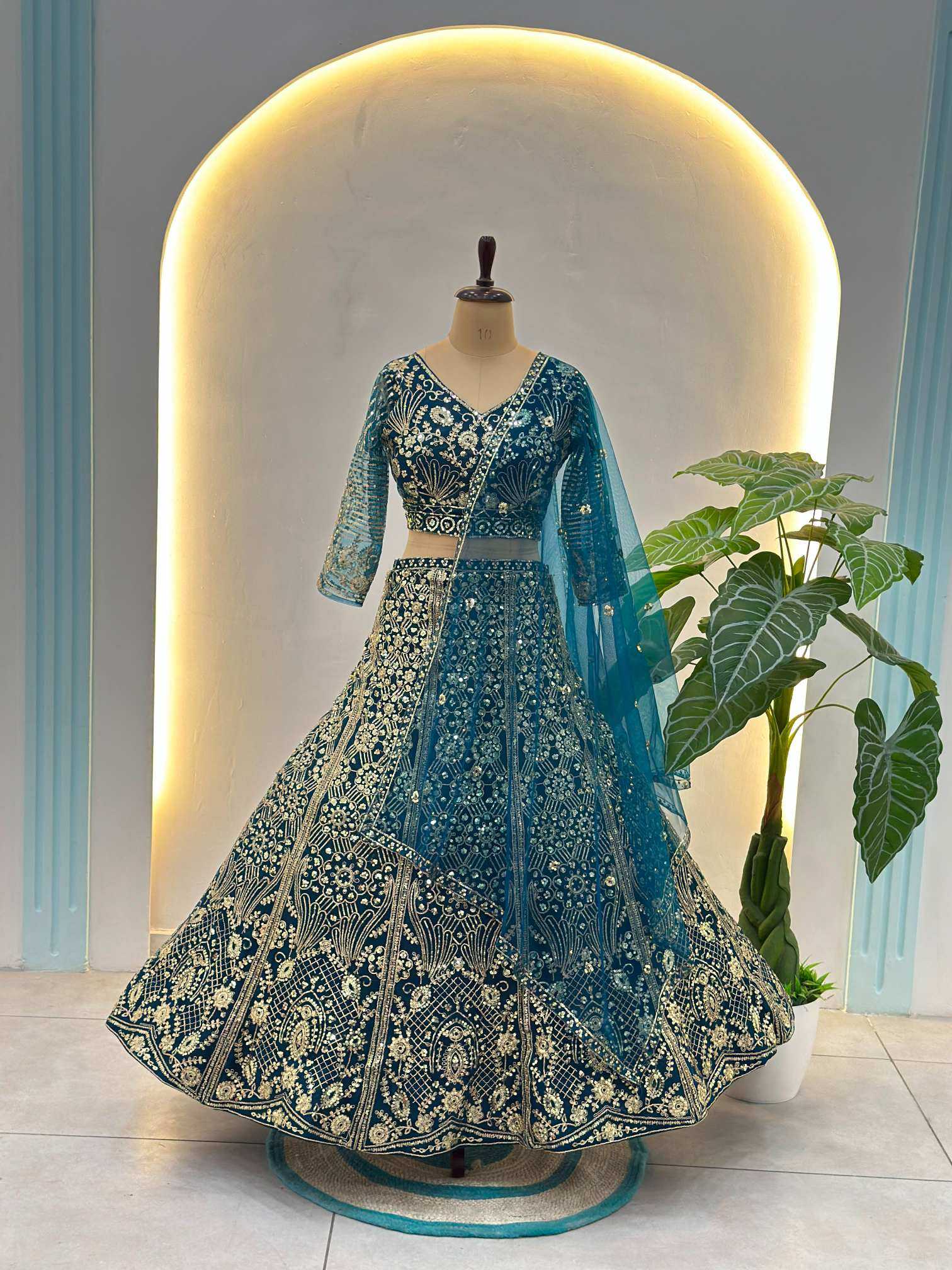 YNF Wholesale Butterfly Net Net Fancy Lehenga  | Surat Manufacturer