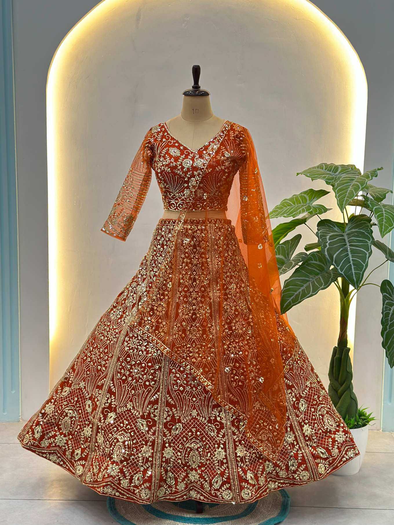 YNF Wholesale Butterfly Net Net Fancy Lehenga  | Surat Manufacturer