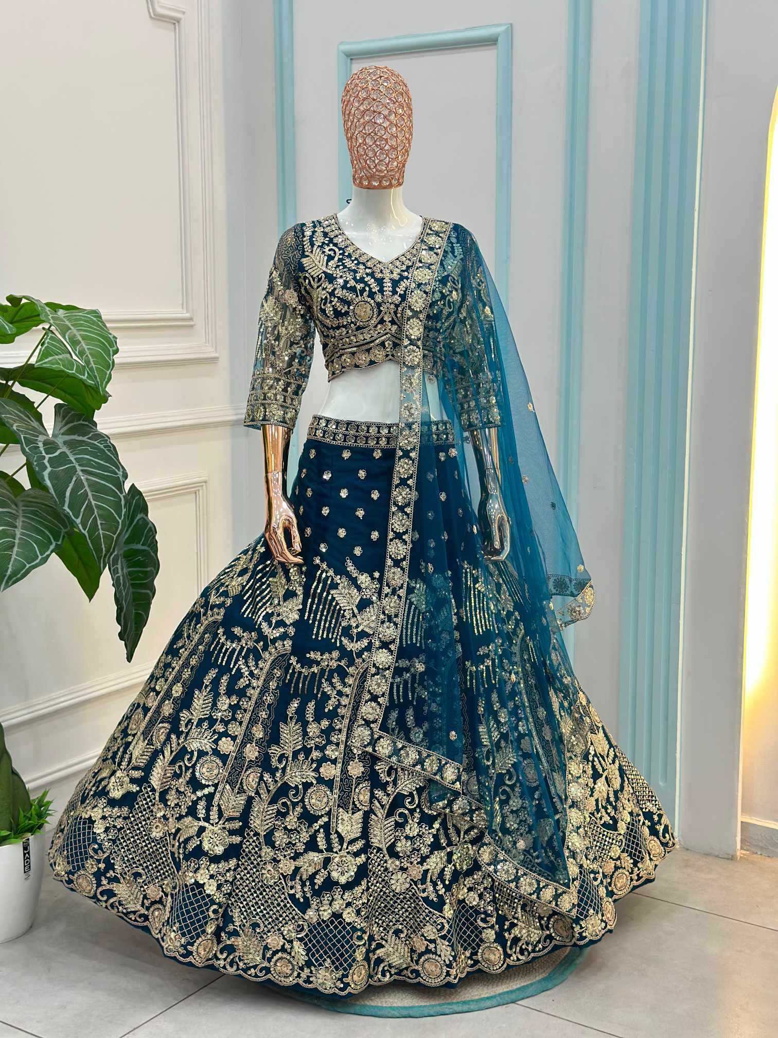 YNF Wholesale Butterfly Net Net Fancy Lehenga  | Surat Manufacturer
