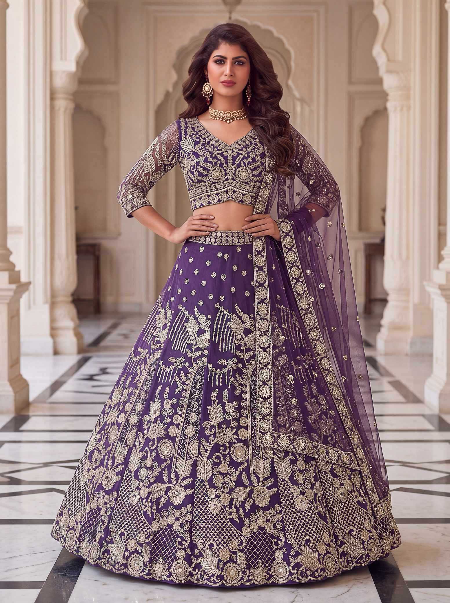 YNF Wholesale Butterfly Net Net Fancy Lehenga  | Surat Manufacturer