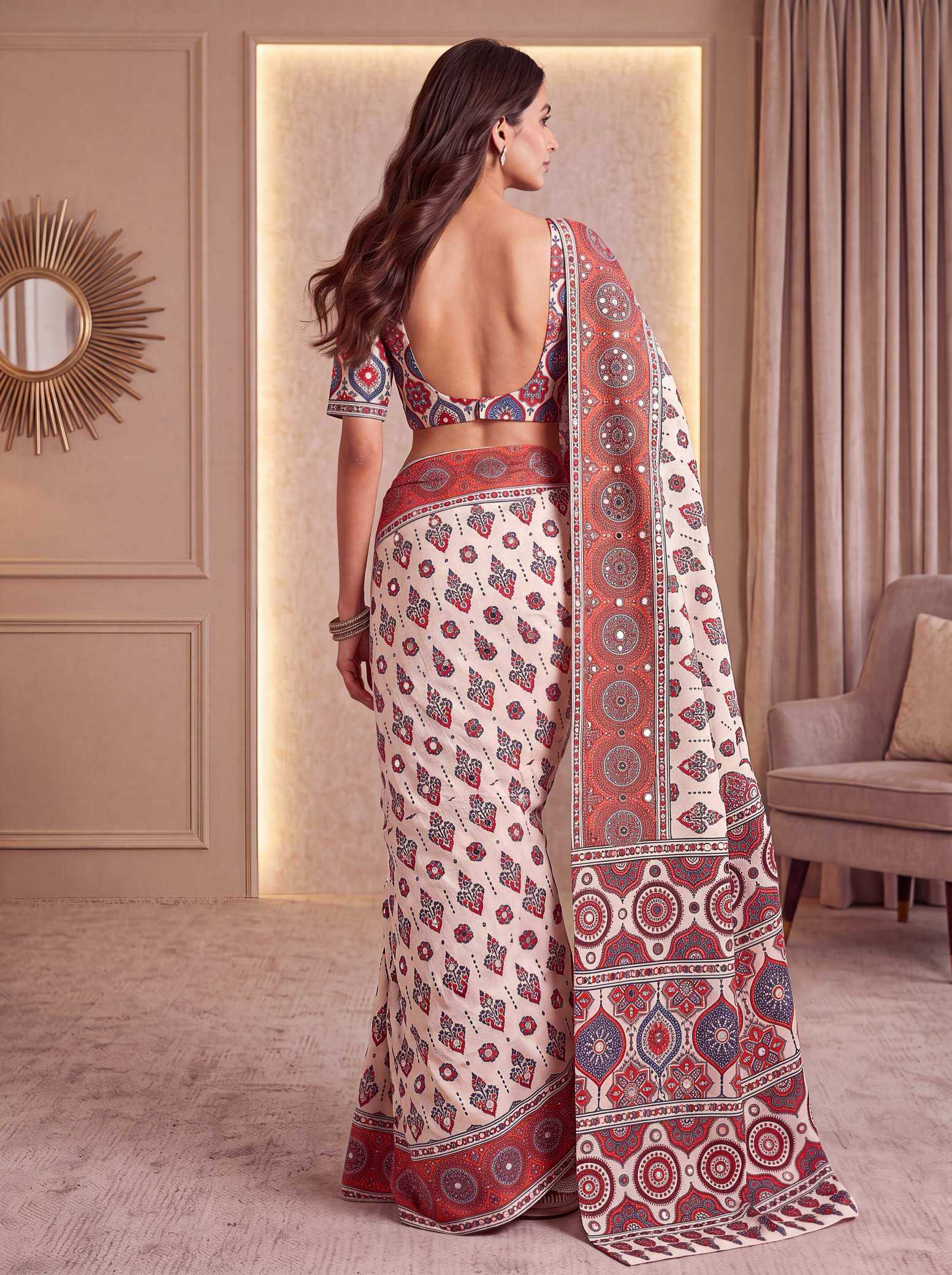 YNF Wholesale Crepe Silk Printed Silk Saree  | Surat Manufacturer
