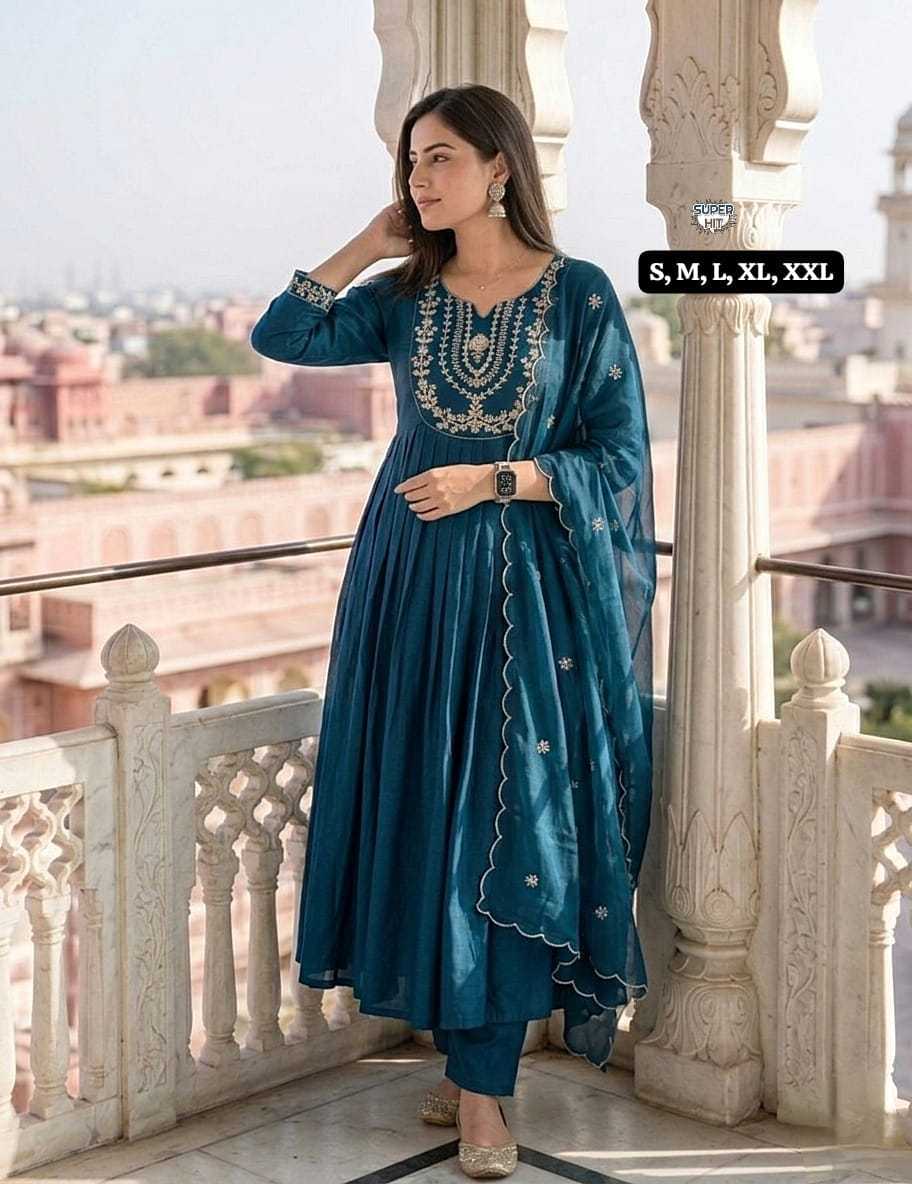 YNF Wholesale Heavy Roman Silk Anarkali Kurtis  | Surat Manufacturer