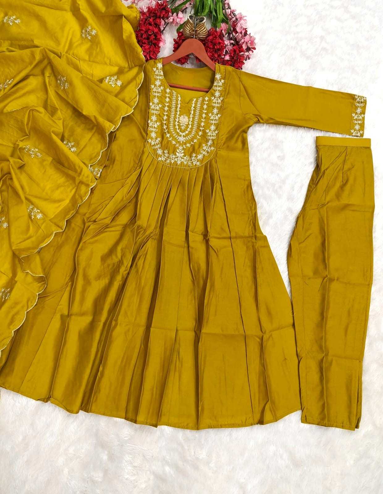 YNF Wholesale Heavy Roman Silk Anarkali Kurtis  | Surat Manufacturer