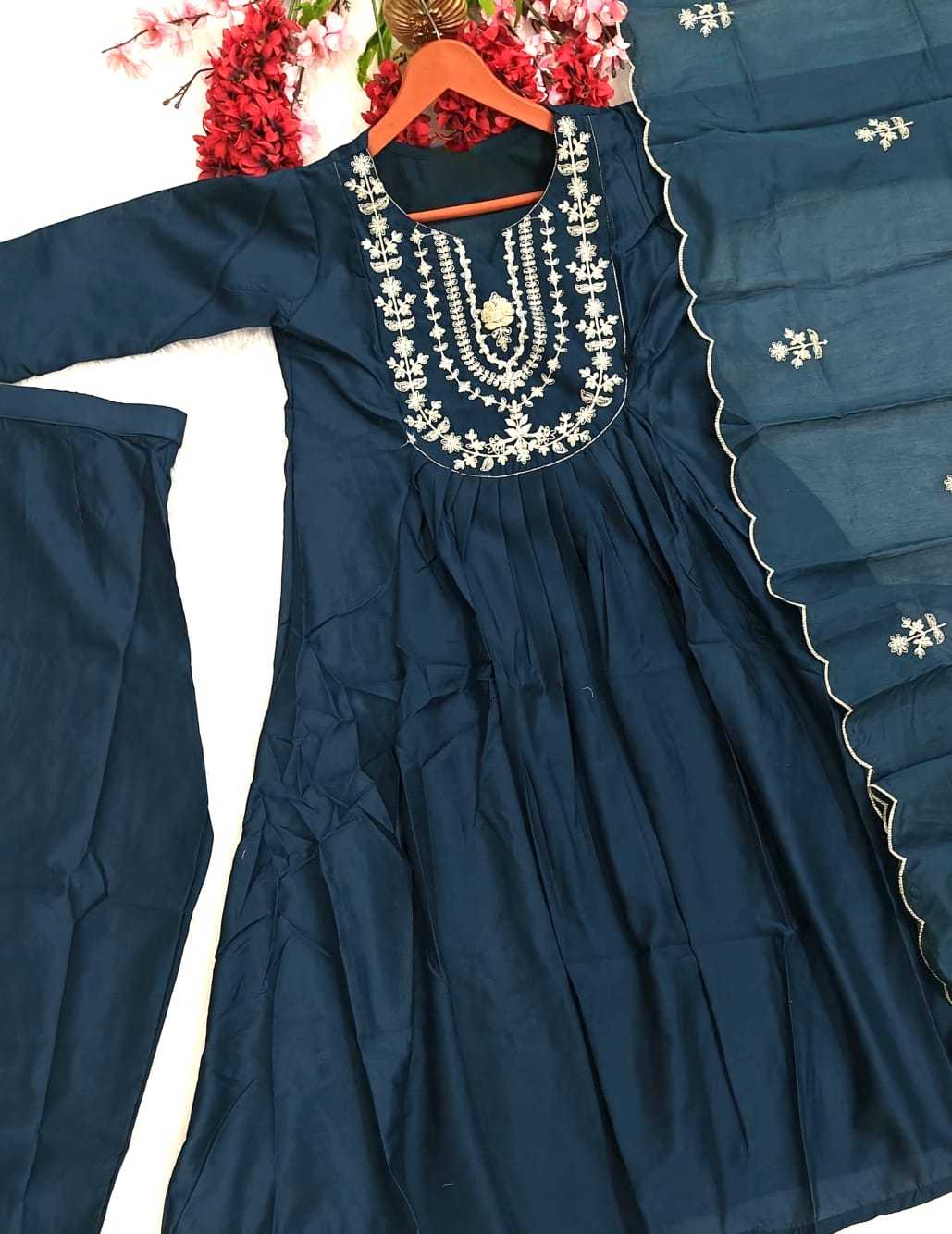 YNF Wholesale Heavy Roman Silk Anarkali Kurtis  | Surat Manufacturer