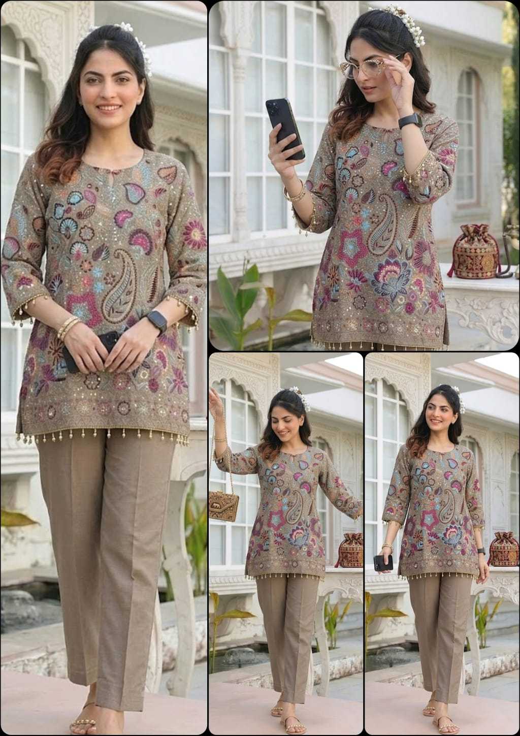 YNF Wholesale Vichitra Silk Embroidered Kurtis  | Surat Manufacturer